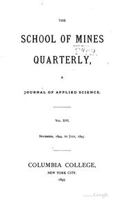 Cover of: The School of Mines Quarterly