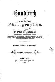 Cover of: Handbuch des practischen Photographen by 