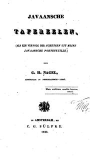 Javaansche tafereelen by G H Nagel