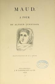 Cover of: Maud. by Alfred Lord Tennyson