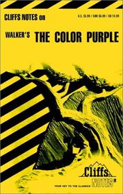 Cover of: The color purple: notes ...