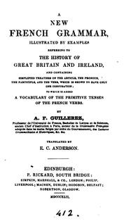 Cover of: A new French grammar, tr. by E.C. Anderson