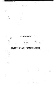 Cover of: A History of the Hyderabad Contingent