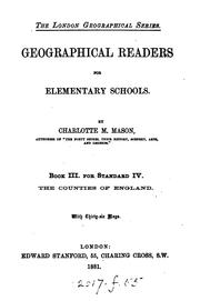 Cover of: Geographical readers for elementary schools by 