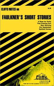 Cover of: Faulkner's short stories: notes