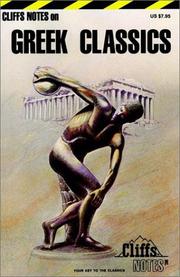 Cover of: Greek classics by Mary Ellen Snodgrass