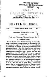 Cover of: American Journal of Dental Science