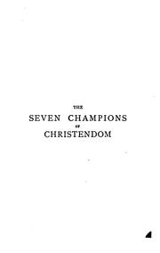 Cover of: The Seven Champions Of Christendom