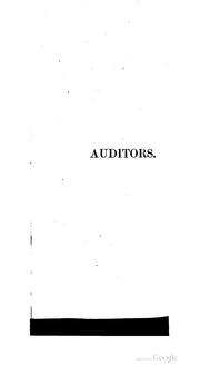 Cover of: Auditors: Their Duties and Responsibilities Under the Companies Acts and ...