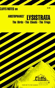 Cover of: Aristophanes' Lysistrata ; The birds ; The clouds ; The frogs: notes ...