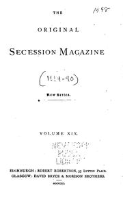 Cover of: The Original Secession Magazine by 