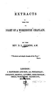 Cover of: Extracts from the Diary of a Workhouse Chaplain ...