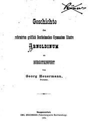 Geschichte des Reformirten Gräflich Bentheimschen Gymnasium illustre ... by Georg Heuermann