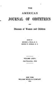 The American Journal of Obstetrics and Diseases of Women and Children by No name