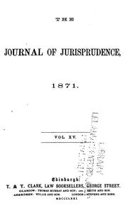 Cover of: The Journal of Jurisprudence