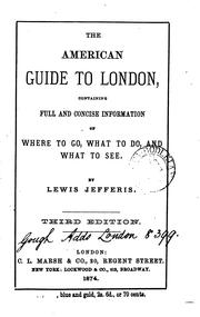 Cover of: Ess's American guide to London and its suburbs, compiled by Jay Ess