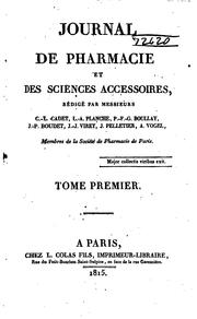 Cover of: Journal de pharmacie et des sciences accessoires by 