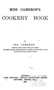 Cover of: Miss Cameron's Cookery Book by 