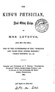 Cover of: The king's physician, and other tales