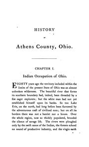 History of Athens County, Ohio by Charles M. Walker