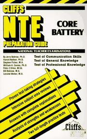 Cover of: Cliffs National teacher examinations: common examinations preparation guide