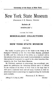 Cover of: Guide to the Mineralogic Collections of the New York State Museum