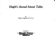 Cover of: Haight's Accrued Interest Tables