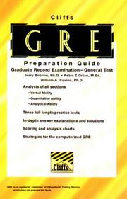 Cover of: Graduate Record Examination general test: preparation guide
