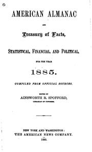 Cover of: An American Almanac and Treasury of Facts, Statistical, Financial, and ...