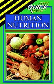 Cover of: Human nutrition