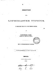 Cover of: Beskrivelse over lophogaster typicus. Universitetsprogr by 