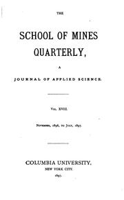 Cover of: The School of Mines Quarterly