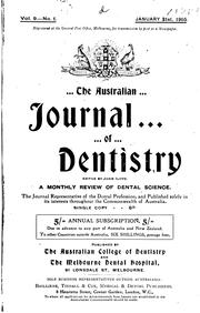 Australian Journal of Dentistry by Australian Dental Association