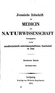 Cover of: Jenaische Zeitschrift fur Medicin und Naturwissenschaft