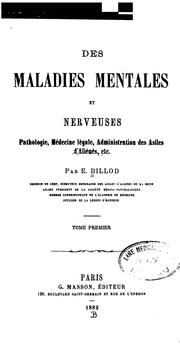 Cover of: Des maladies mentales et nerveuses v. 2