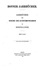 Cover of: Bonner Jahrbücher