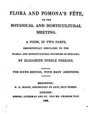 Cover of: Flora and Pomona's fête, by E.S. Perkins. [With] Flora's fancy fête, a poem