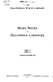 Cover of: News Notes of California Libraries