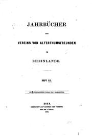 Cover of: Bonner Jahrbücher by 