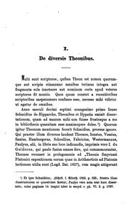 Cover of: De Theone Grammatico eiusque reliquüs