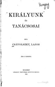 Cover of: Királyunk és tanácsosai