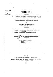 Cover of: Recherches expérimentales sur les spectres d'étincelles