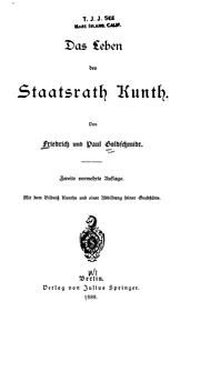 Cover of: Das Leben des Staatsrath Kuth