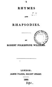 Cover of: Rhymes and rhapsodies