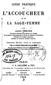 Cover of: Guide pratique de l'accoucheur et de la sage-femme ...