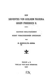 Cover of: Ein Sirventes von guilhem Figueira gegen Friedrich II by 