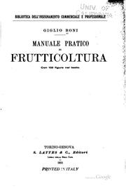 Manuale pratico di frutticoltura ...