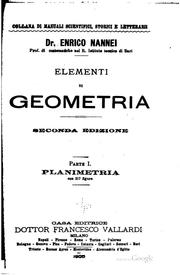Cover of: Elementi di geometria ...
