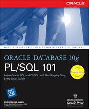 Cover of: Oracle Database 10g PL/SQL 101