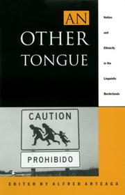 Cover of: An other tongue by edited by Alfred Arteaga.